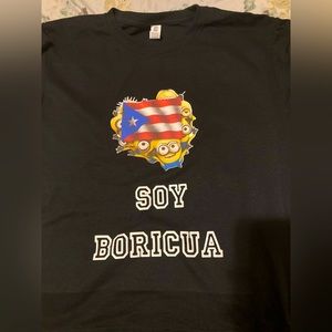 Boys custom Puerto Rican minions t shirt